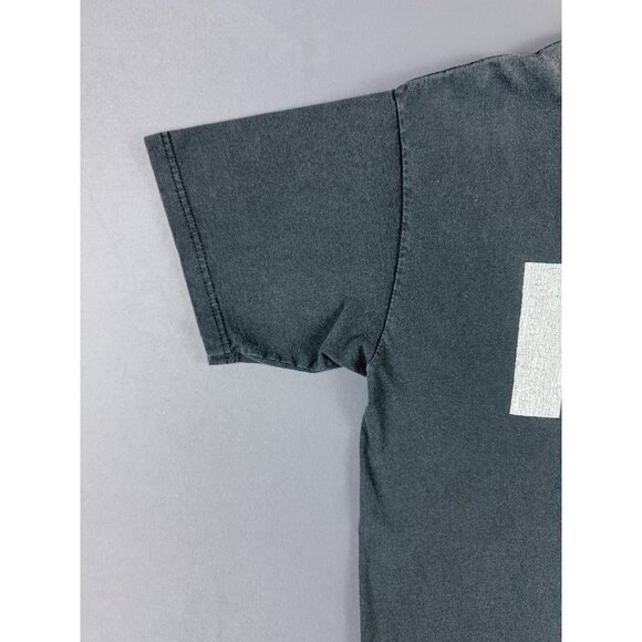 Vintage Y2K Quiksivler Surf Skate Board New York Logo Black Faded Large Promo T - Picture 4 of 10